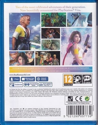 Final Fantasy X X-2 HD Remaster - PSVita (A Grade) (Genbrug)